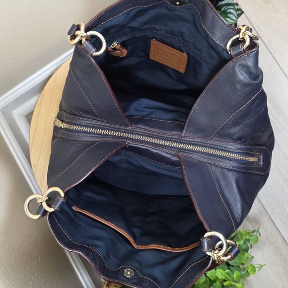 Coach Lexy Legacy Jacquard Shoulder Bag - Picture 12 of 14